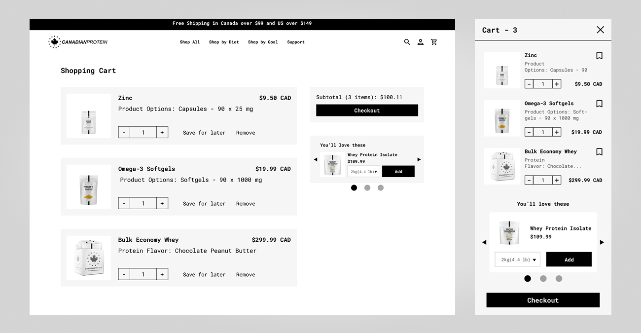 Final Prototype image of the Application design