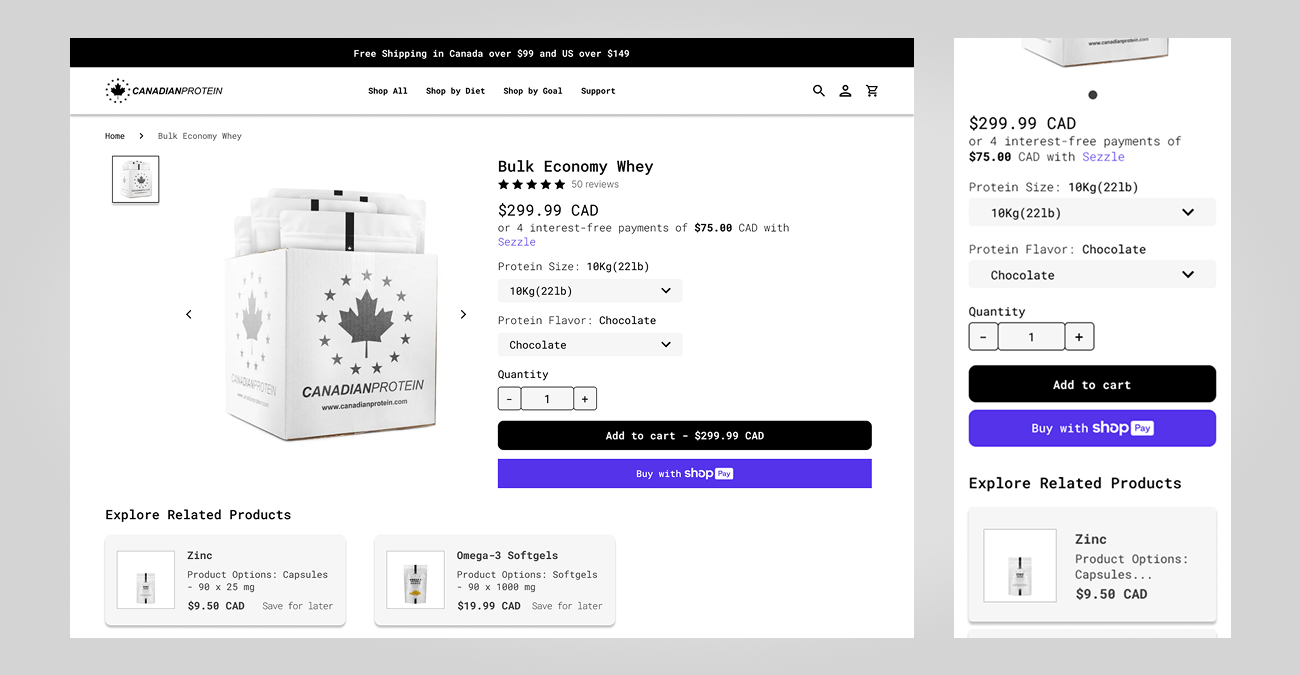 Final Prototype image of the Application design