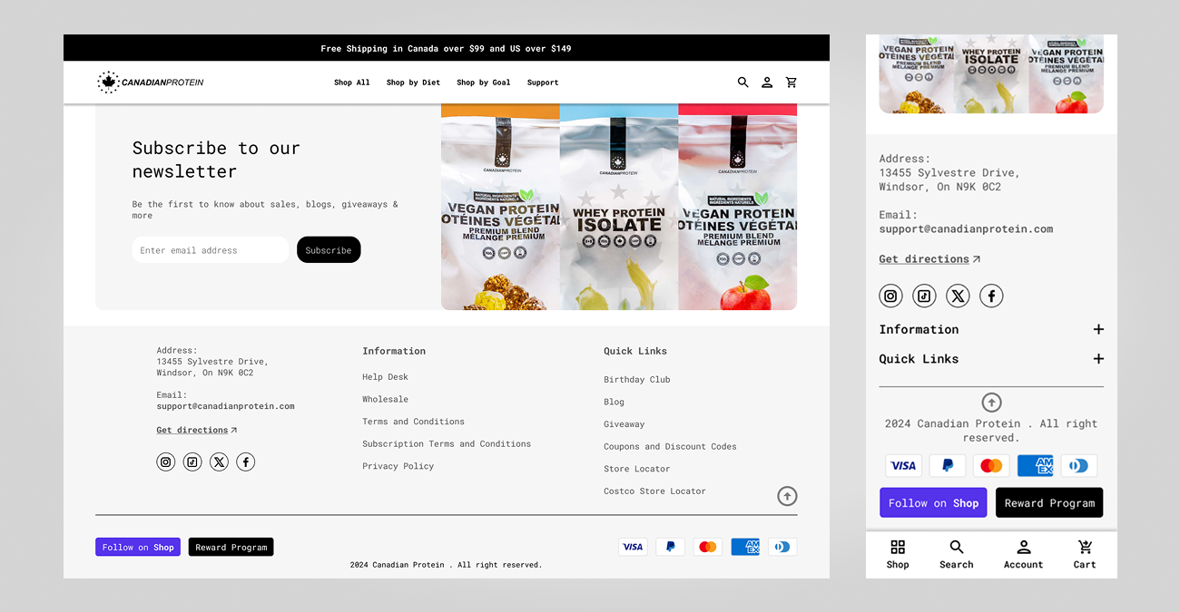 Final Prototype image of the Application design